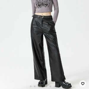 Black Leather Pants from Cider